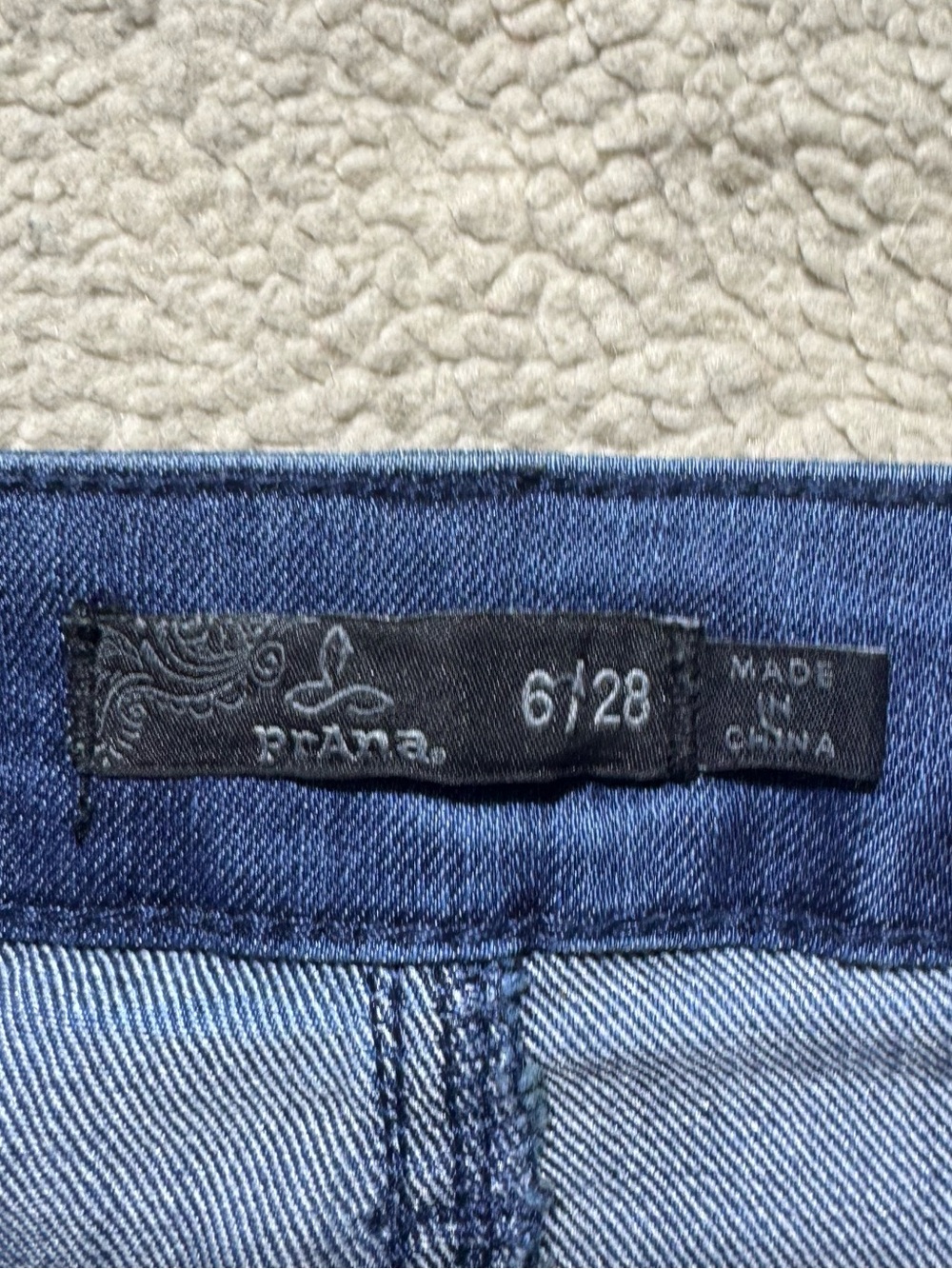 Prana Jeans Womens 6/28 Blue Denim Low Rise Organic Cotton Slim Fit Meas 31x32.5 - Picture 6 of 13